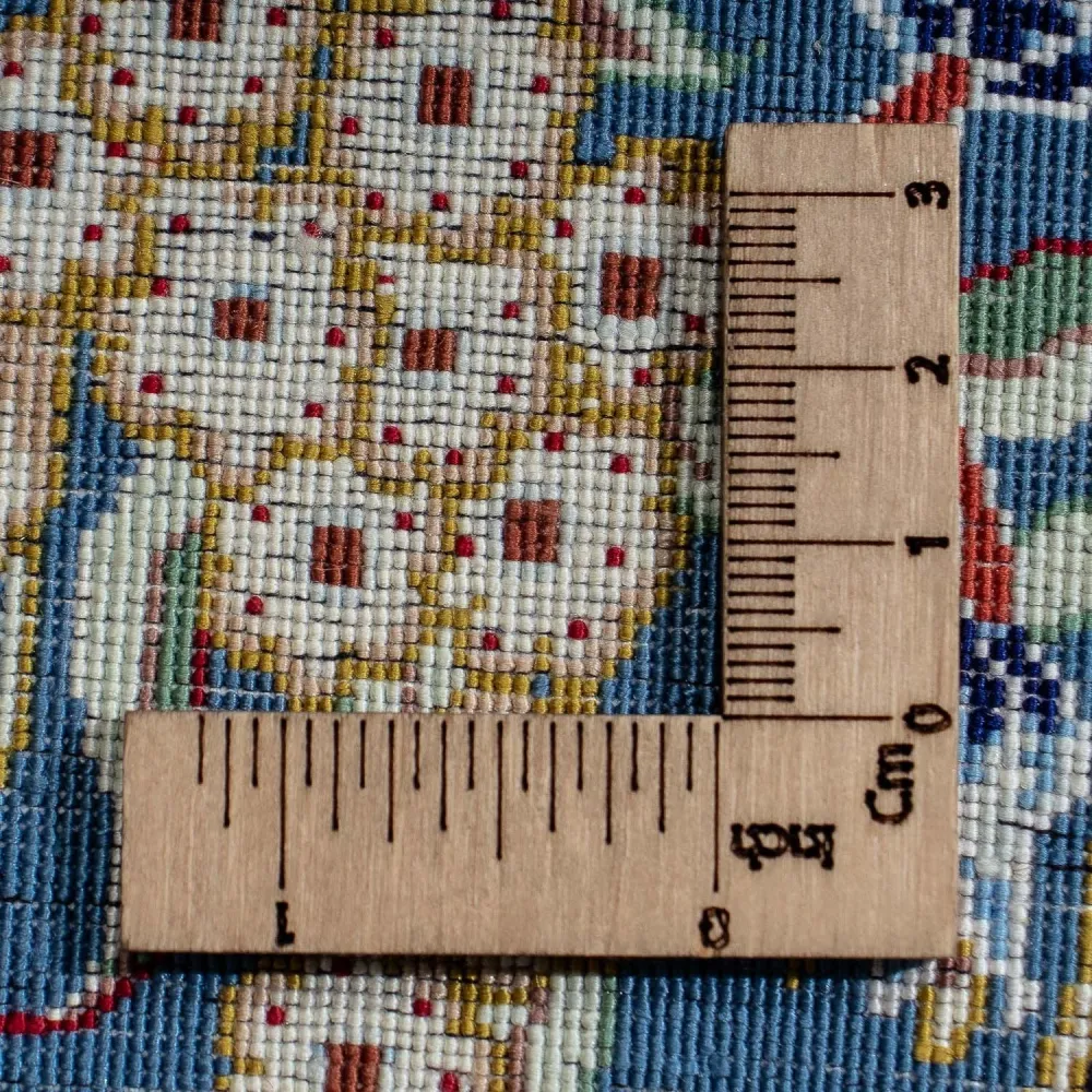 Silketeppe - Ghom Silk - Premium - 40 x 28 cm - mørkeblå