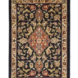 Silketeppe - Ghom Silk - Premium - 41 x 28 cm - mørkeblå