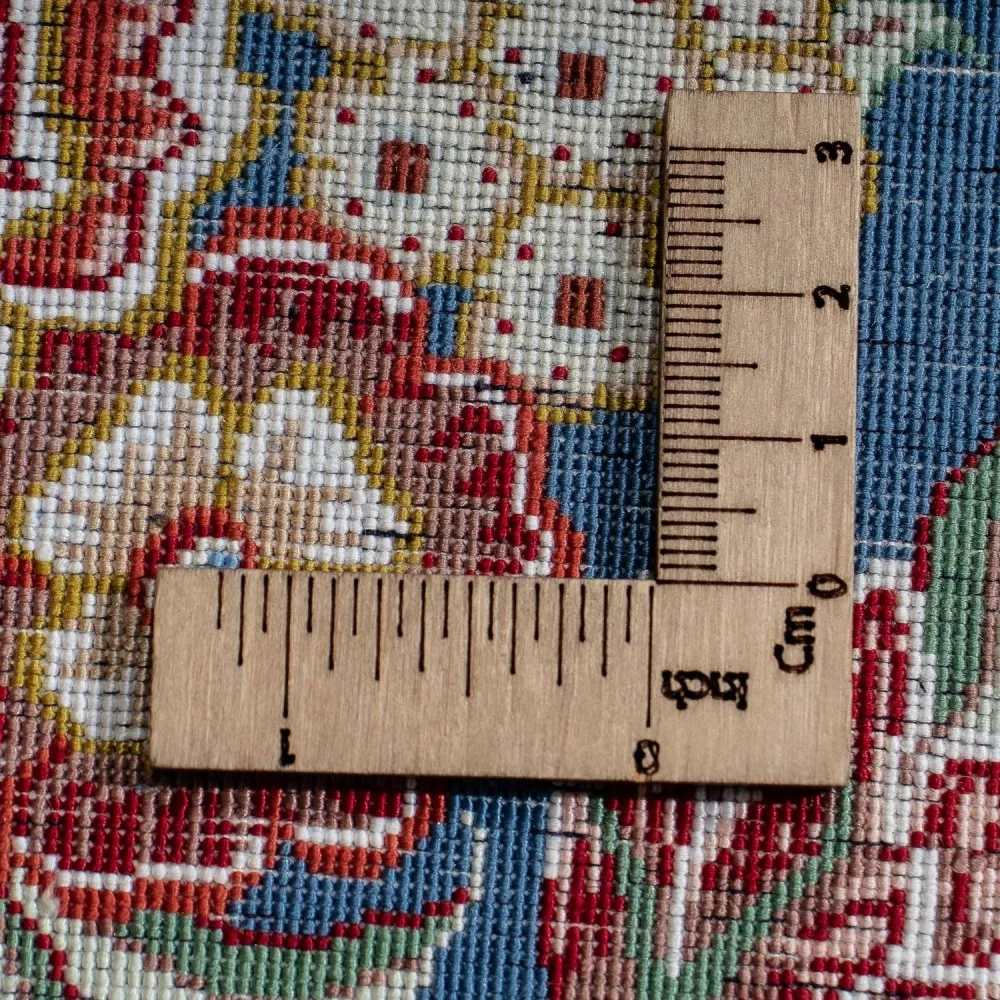 Silketeppe - Ghom Silk - Premium - 40 x 28 cm - mørkeblå