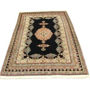 Silketeppe - Hereke Silk - Premium - 270 x 180 cm - blå