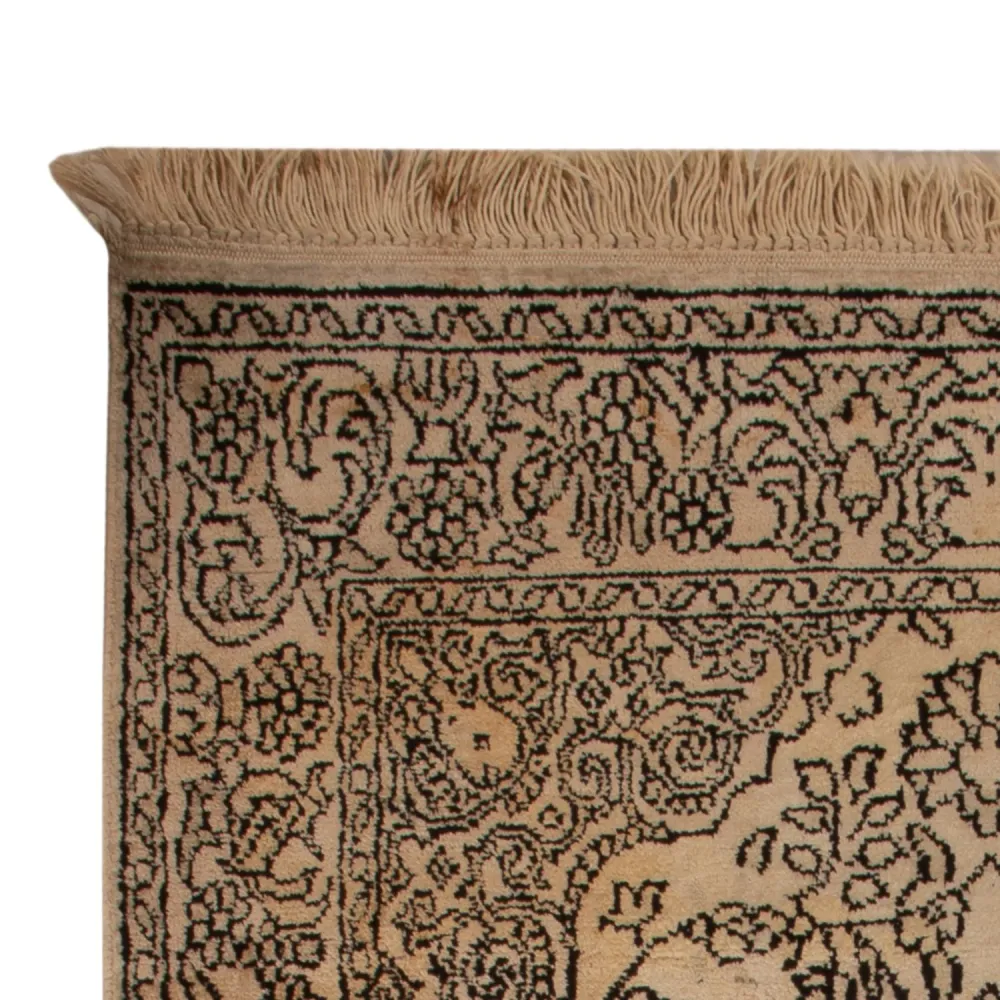 Silketeppe - Kashmir silke - 103 x 60 cm - beige