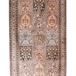 Silketeppe - Kashmir silke - 135 x 78 cm - flerfarget