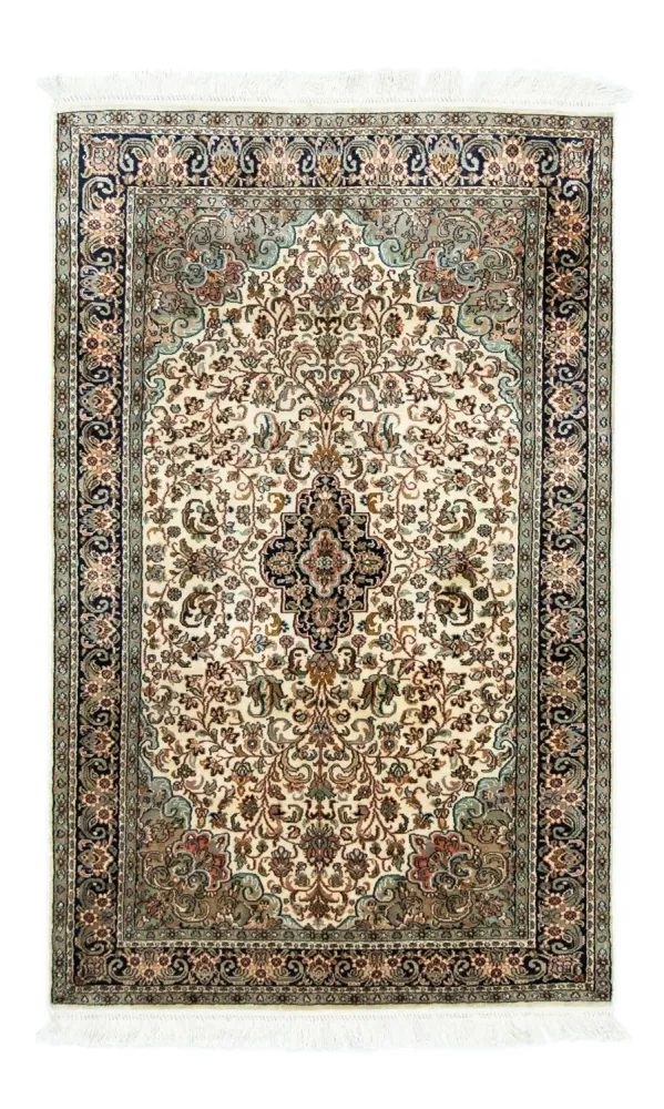 Silketeppe - Kashmir silke - 150 x 95 cm - beige