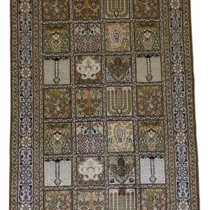 Silketeppe - Kashmir silke - 152 x 90 cm - brun