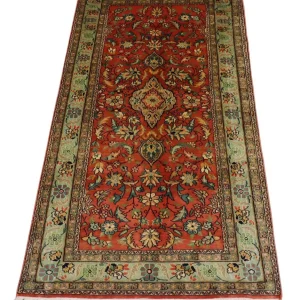 Silketeppe - Kashmir silke - 153 x 80 cm - rød