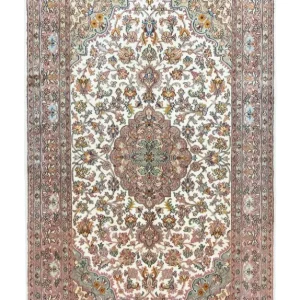 Silketeppe - Kashmir silke - 159 x 94 cm - beige