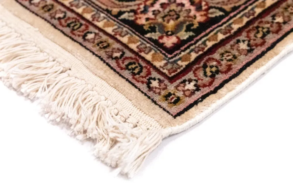 Silketeppe - Kashmir silke - 161 x 93 cm - blå