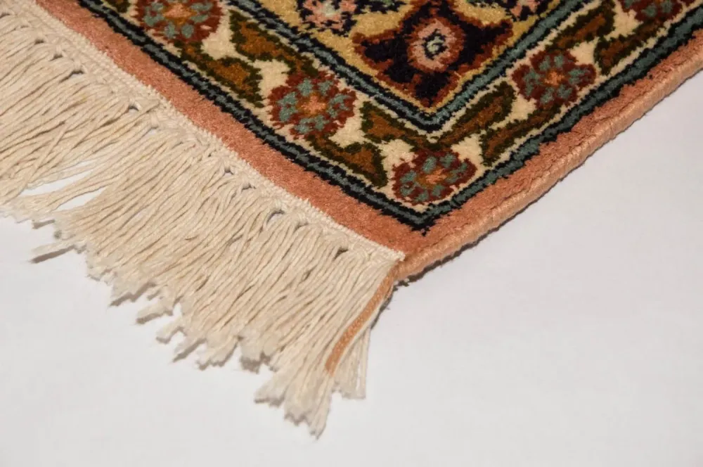 Silketeppe - Kashmir silke - 184 x 124 cm - flerfarget