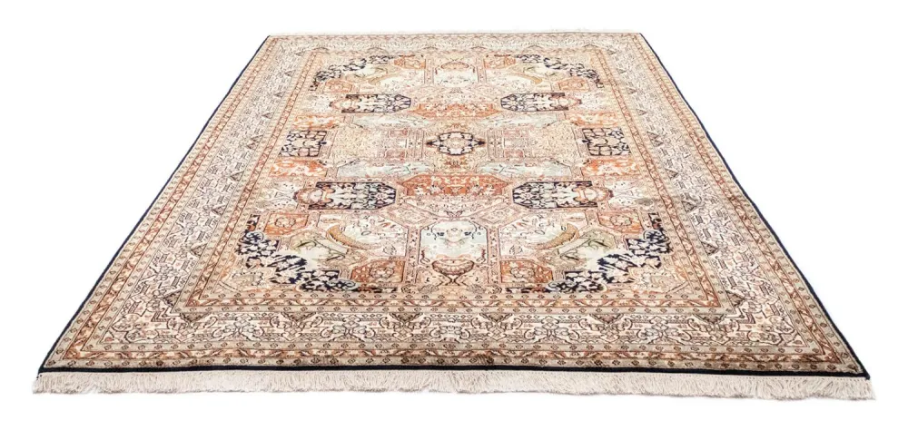 Silketeppe - Kashmir silke - 229 x 152 cm - beige