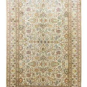 Silketeppe - Kashmir silke - 274 x 184 cm - beige