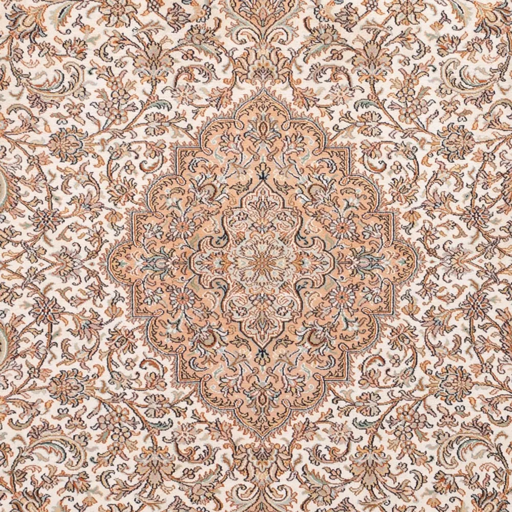Silketeppe - Kashmir silke - 290 x 205 cm - sand