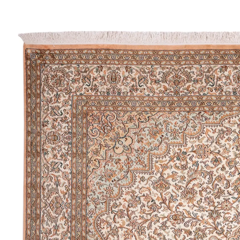Silketeppe - Kashmir silke - 290 x 205 cm - sand