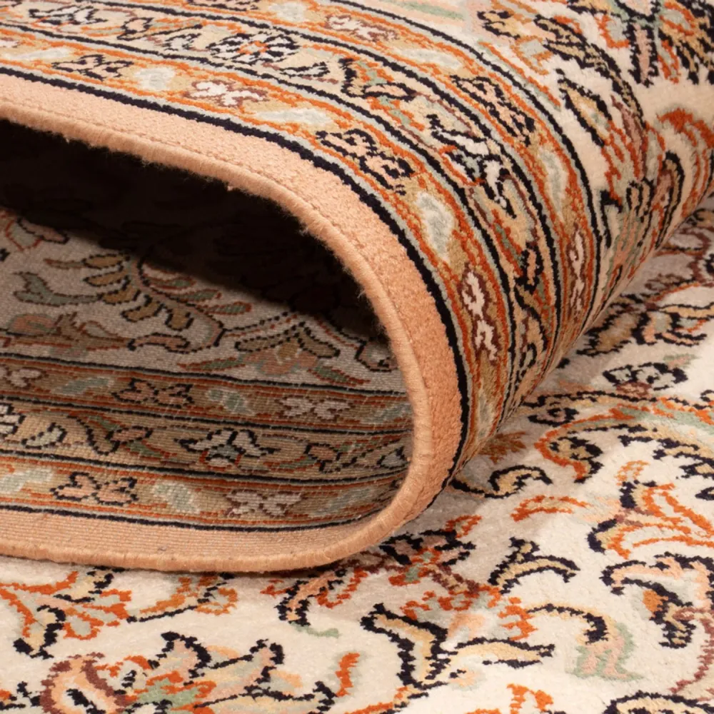 Silketeppe - Kashmir silke - 290 x 205 cm - sand