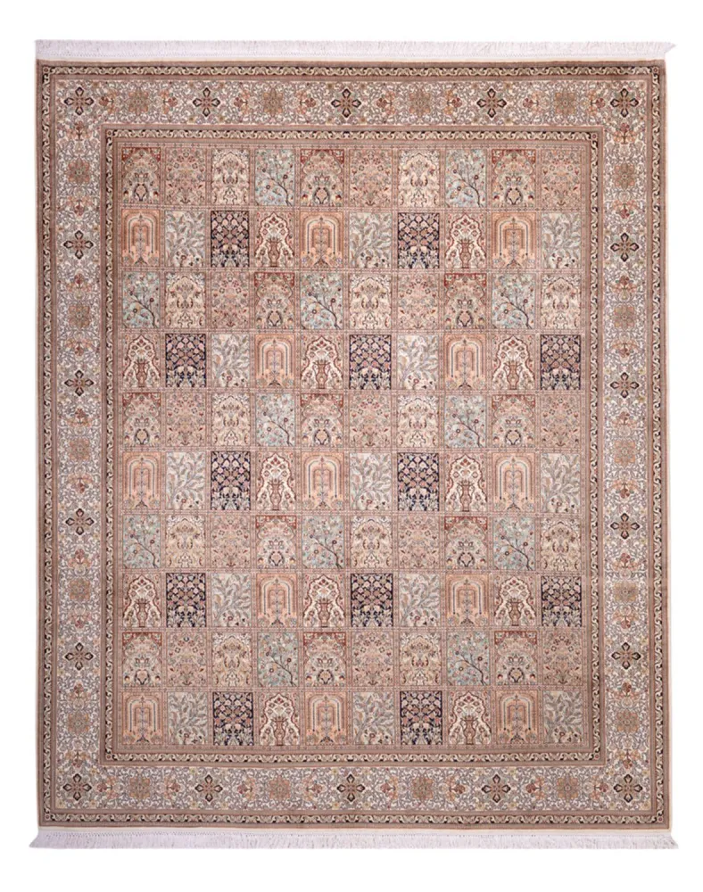 Silketeppe - Kashmir silke - 304 x 246 cm - sand