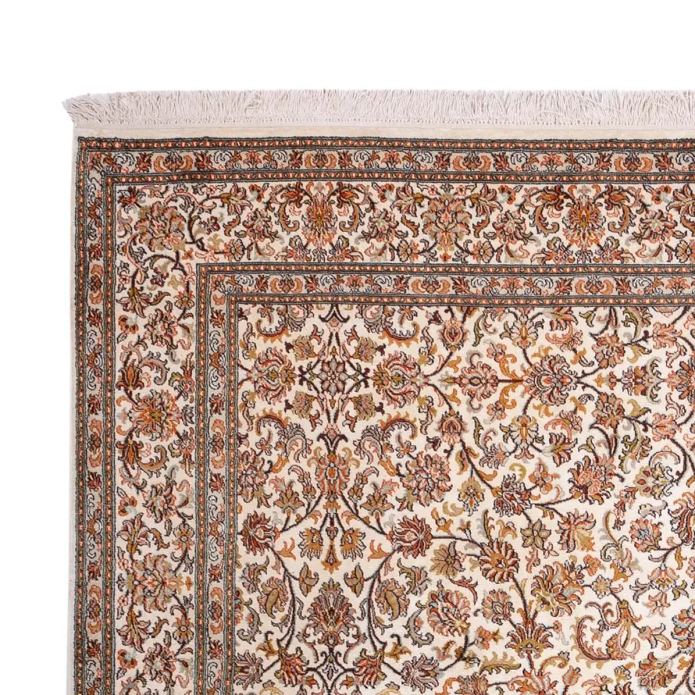 Silketeppe - Kashmir silke - 305 x 213 cm - sand