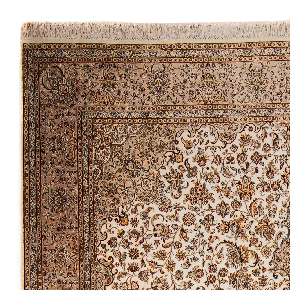 Silketeppe - Kashmir silke - 307 x 243 cm - beige