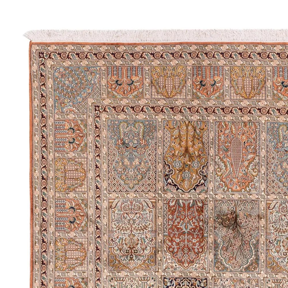 Silketeppe - Kashmir silke - 307 x 250 cm - flerfarget