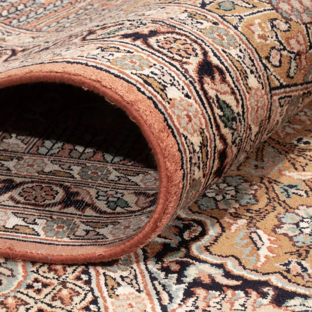 Silketeppe - Kashmir silke - 307 x 250 cm - flerfarget
