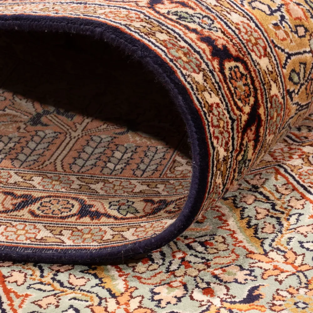 Silketeppe - Kashmir silke - 308 x 242 cm - mørk beige