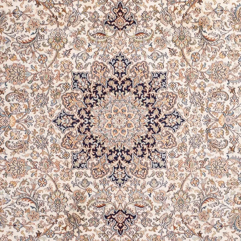 Silketeppe - Kashmir silke - 309 x 217 cm - sand