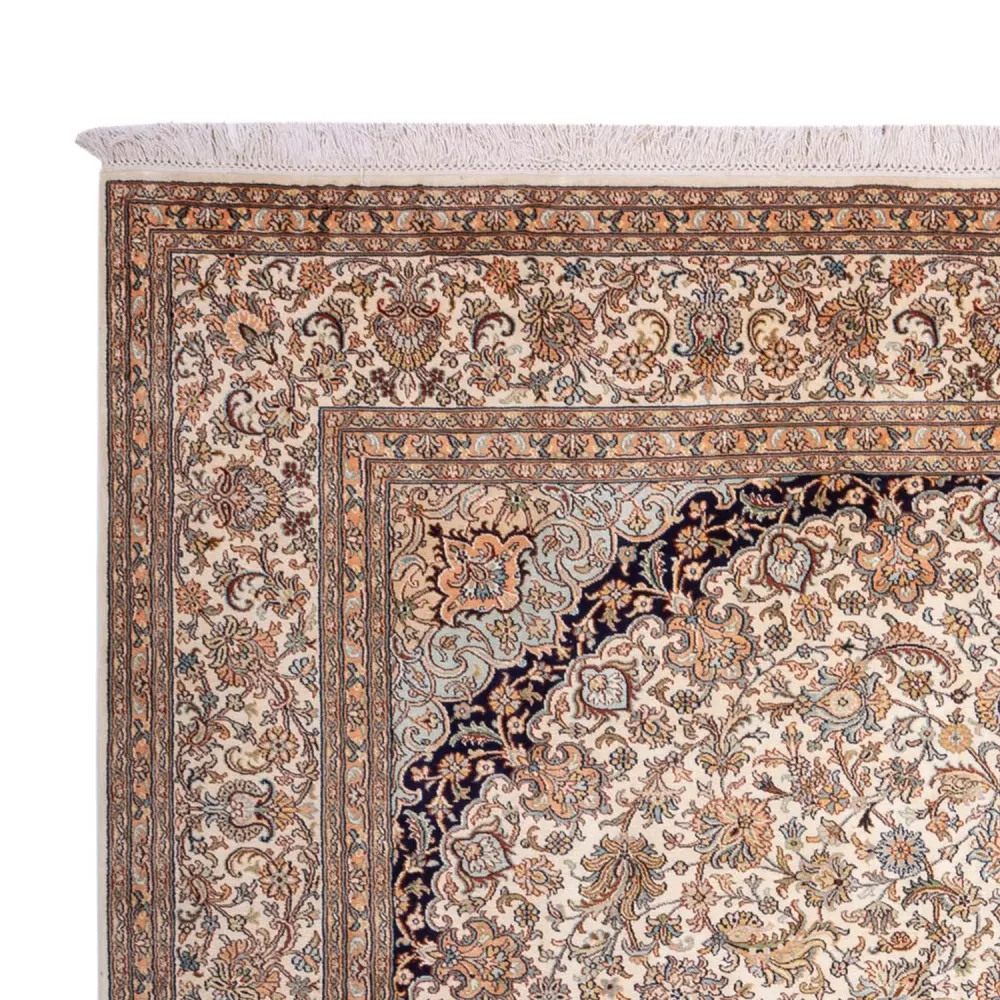 Silketeppe - Kashmir silke - 309 x 217 cm - sand