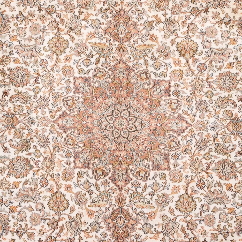 Silketeppe - Kashmir silke - 314 x 219 cm - beige