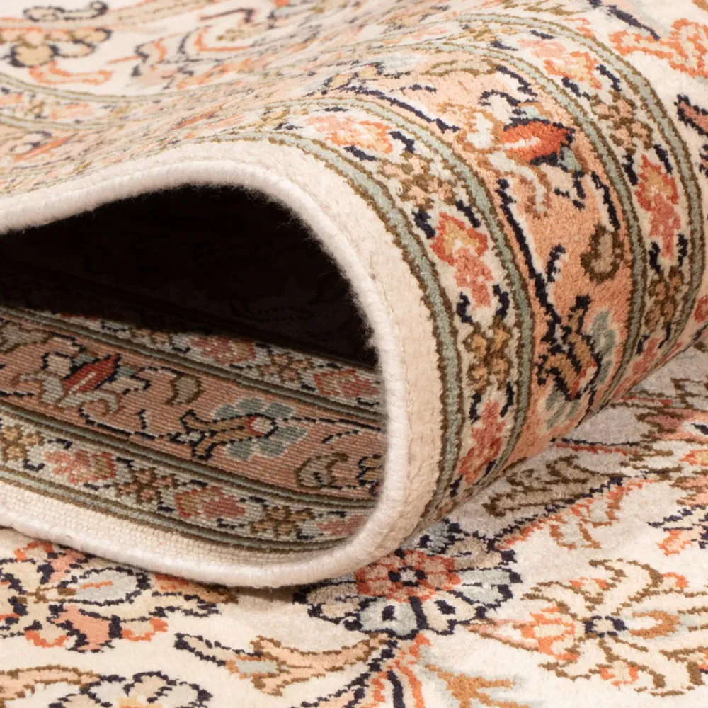Silketeppe - Kashmir silke - 314 x 219 cm - beige