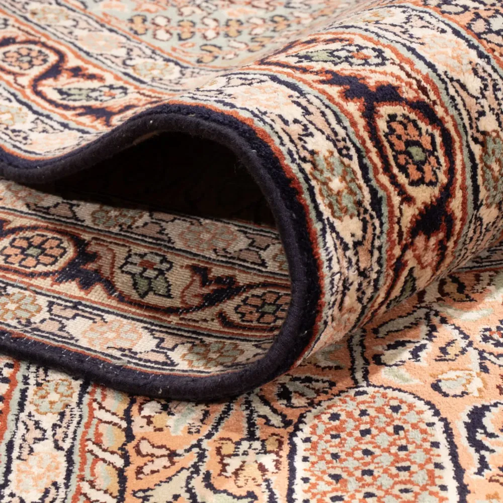 Silketeppe - Kashmir silke - 315 x 214 cm - lys beige