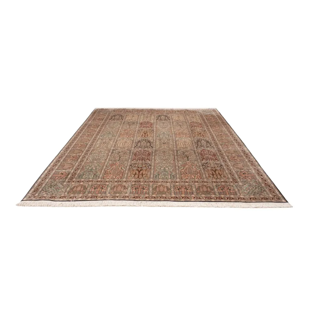 Silketeppe - Kashmir silke - 315 x 214 cm - lys beige