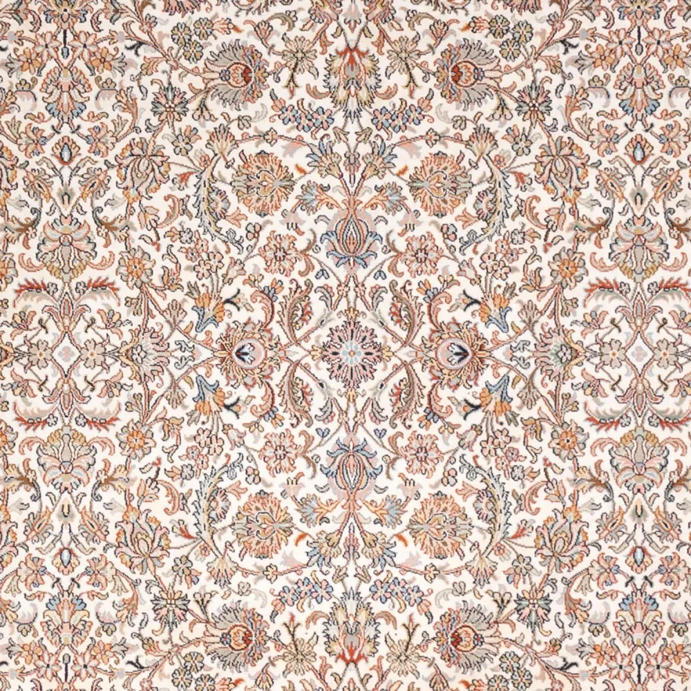 Silketeppe - Kashmir silke - 318 x 216 cm - mørk beige
