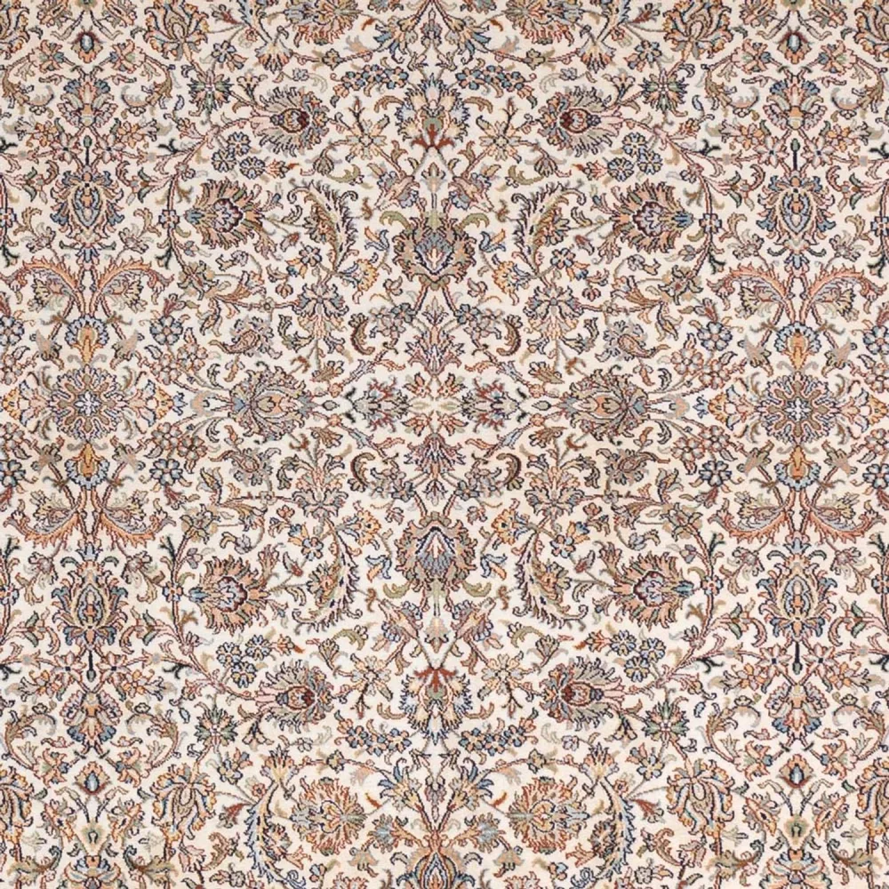 Silketeppe - Kashmir silke - 326 x 216 cm - mørk beige