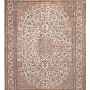 Silketeppe - Kashmir silke - 347 x 247 cm - beige