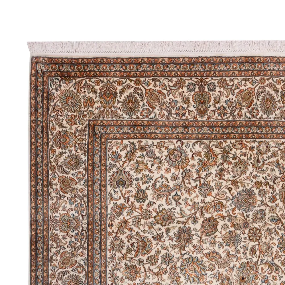 Silketeppe - Kashmir silke - 349 x 247 cm - beige