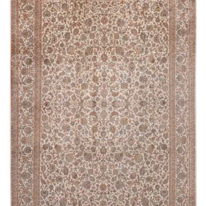 Silketeppe - Kashmir silke - 358 x 249 cm - beige