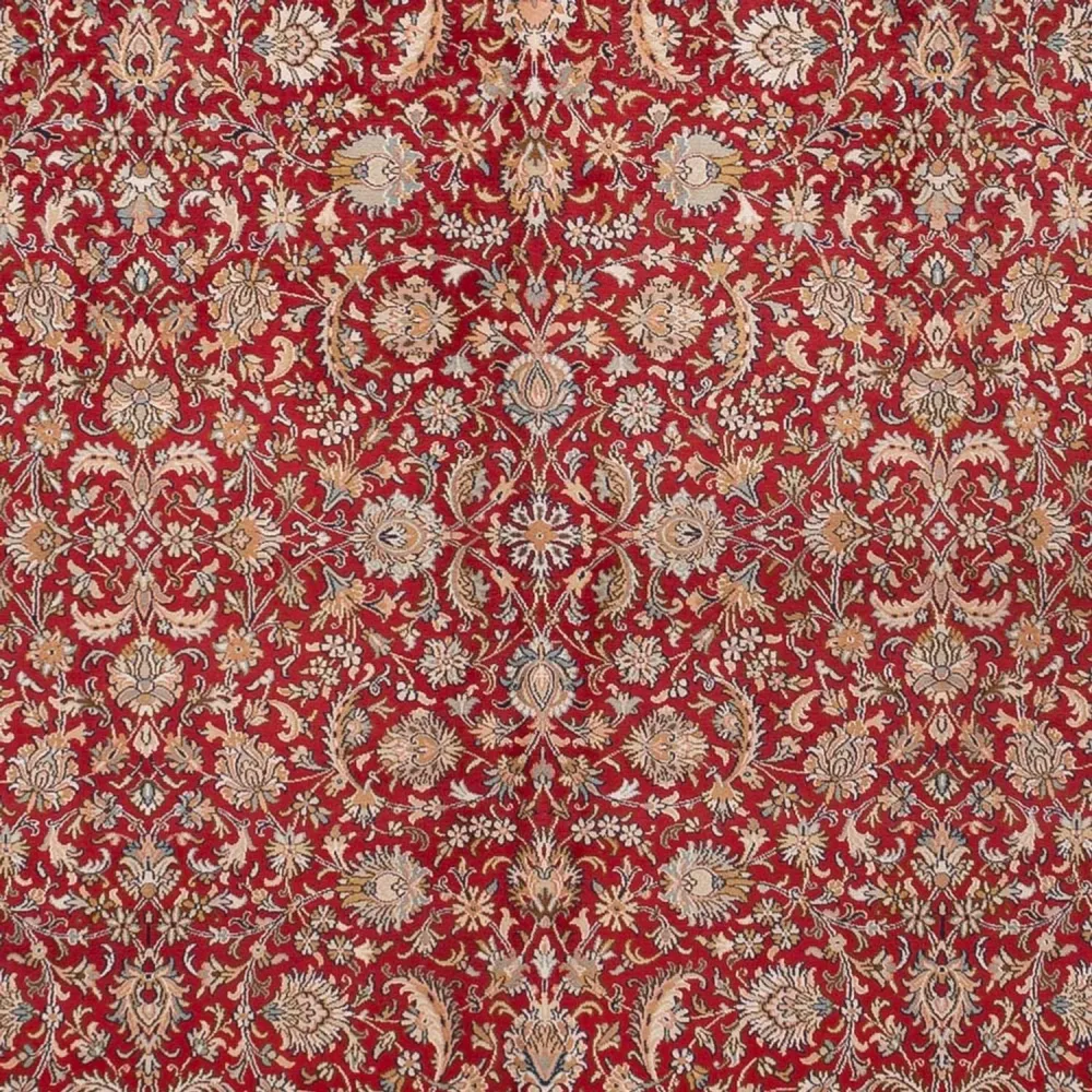 Silketeppe - Kashmir silke - 369 x 279 cm - rød