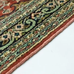 Silketeppe - Kashmir silke - 94 x 64 cm - laks