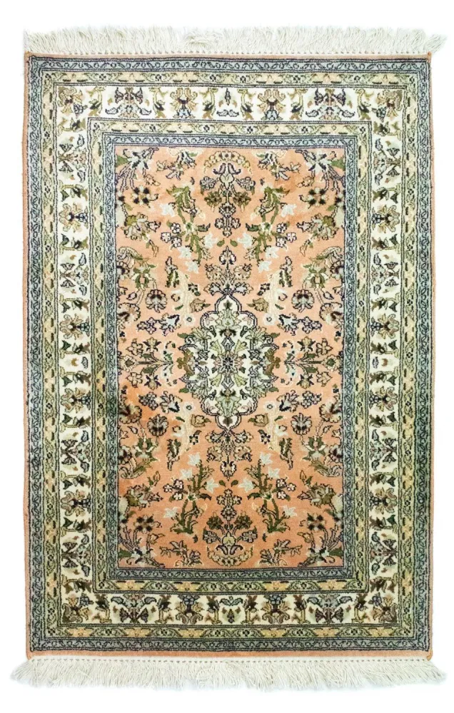 Silketeppe - Kashmir silke - 93 x 64 cm - laks