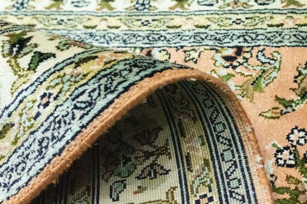 Silketeppe - Kashmir silke - 93 x 64 cm - laks