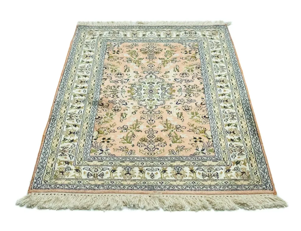 Silketeppe - Kashmir silke - 93 x 64 cm - laks