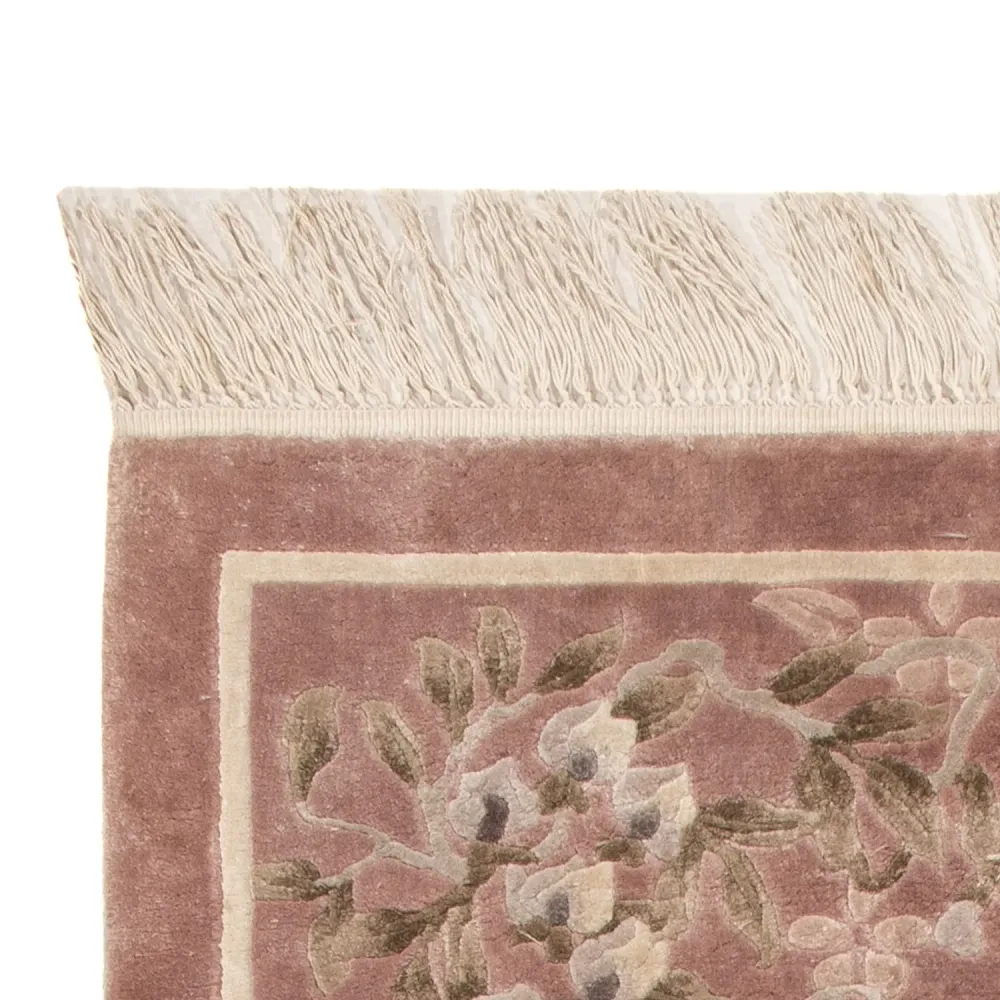 Silketeppe - Kina silke - 123 x 62 cm - beige