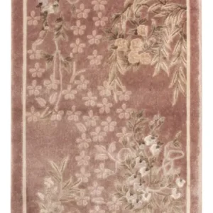 Silketeppe - Kina silke - 123 x 62 cm - beige
