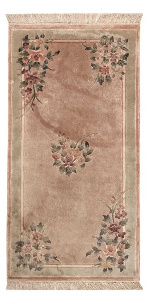 Silketeppe - Kina silke - 135 x 70 cm - beige
