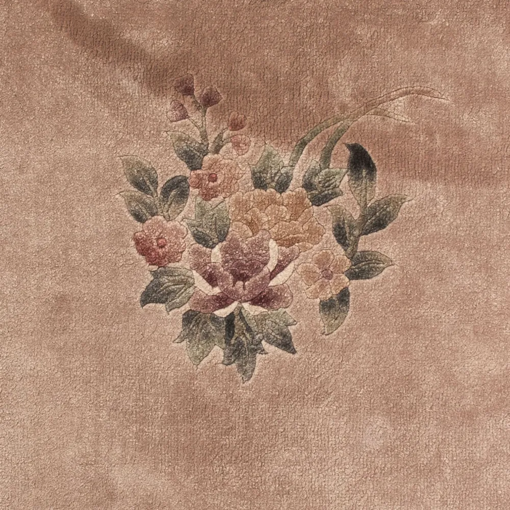 Silketeppe - Kina silke - 135 x 70 cm - beige