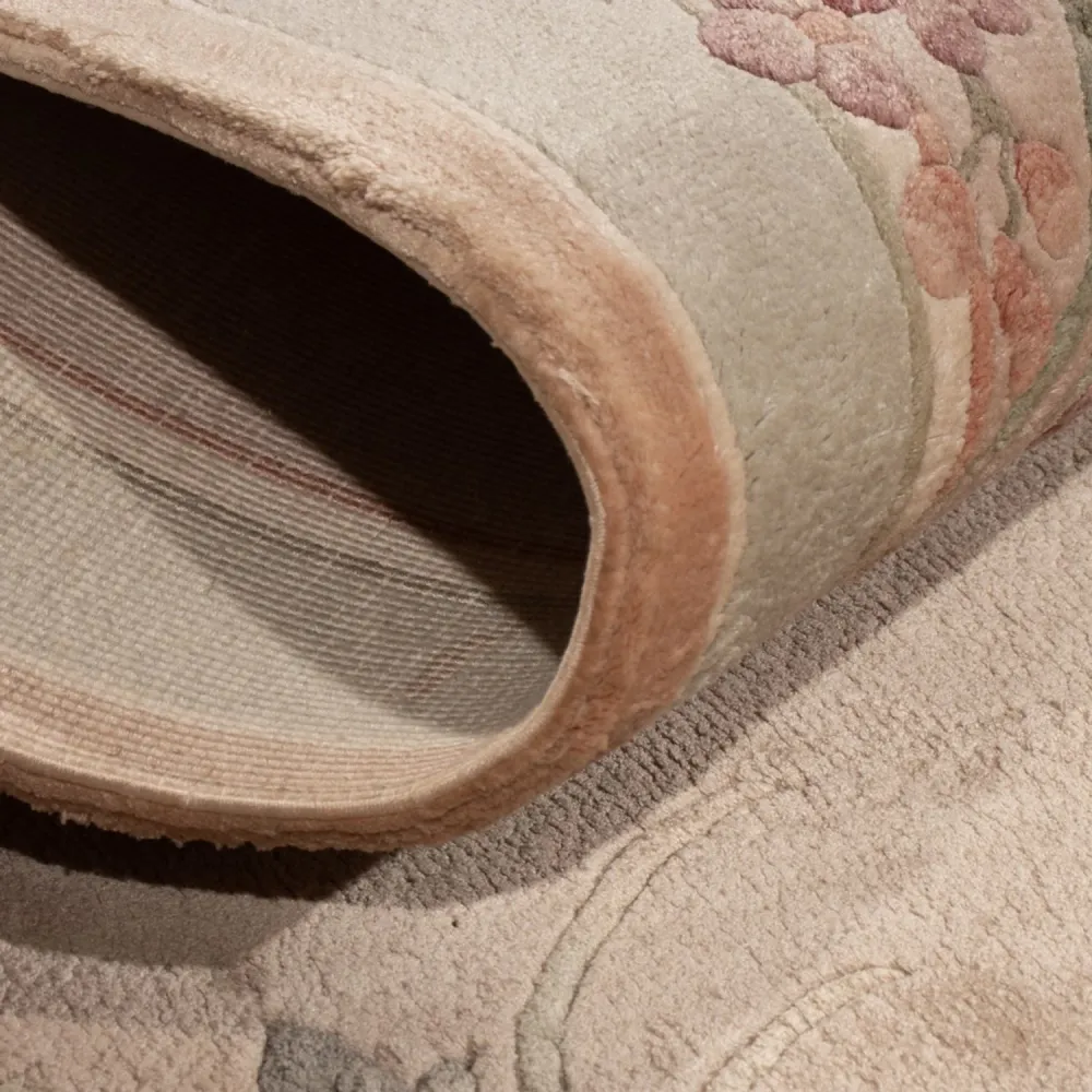 Silketeppe - Kina silke - 135 x 70 cm - beige