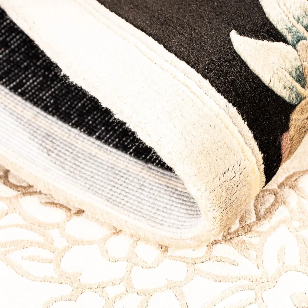 Silketeppe - Kina silke - 138 x 69 cm - beige