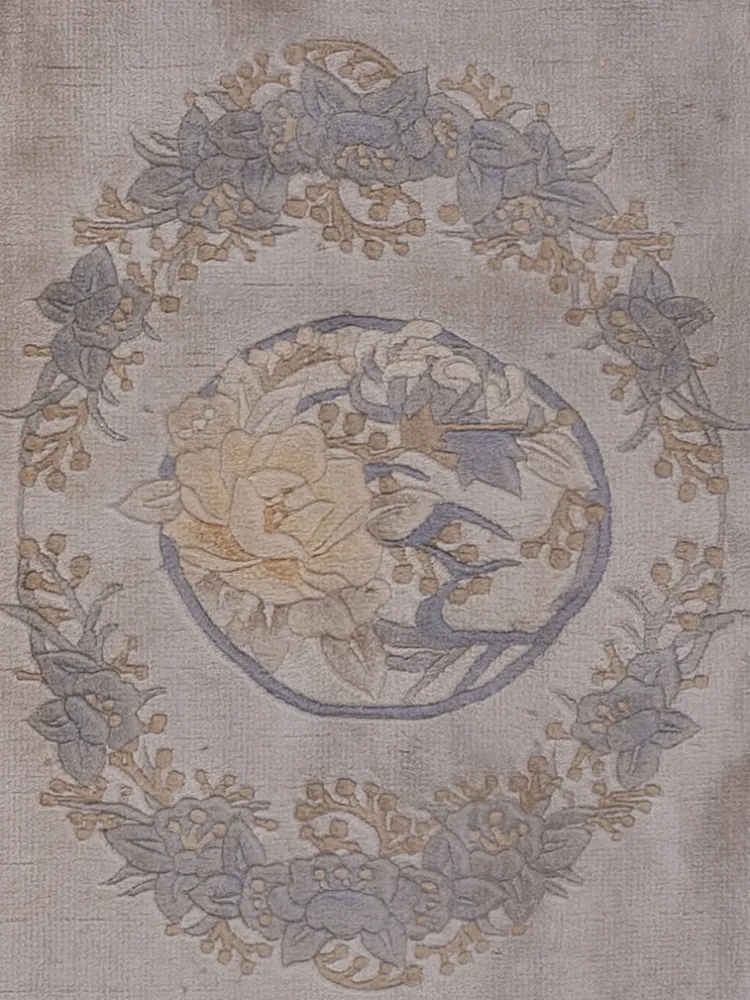 Silketeppe - Kina silke - 140 x 70 cm - karamell