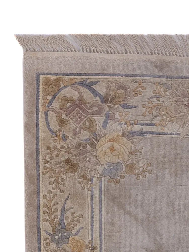 Silketeppe - Kina silke - 140 x 70 cm - karamell