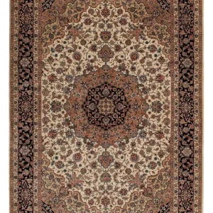 Silketeppe - Kina silke - 183 x 122 cm - mørk rød