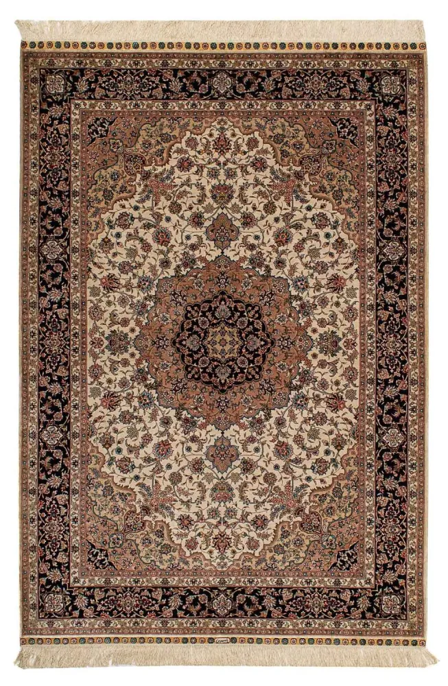 Silketeppe - Kina silke - 183 x 122 cm - mørk rød