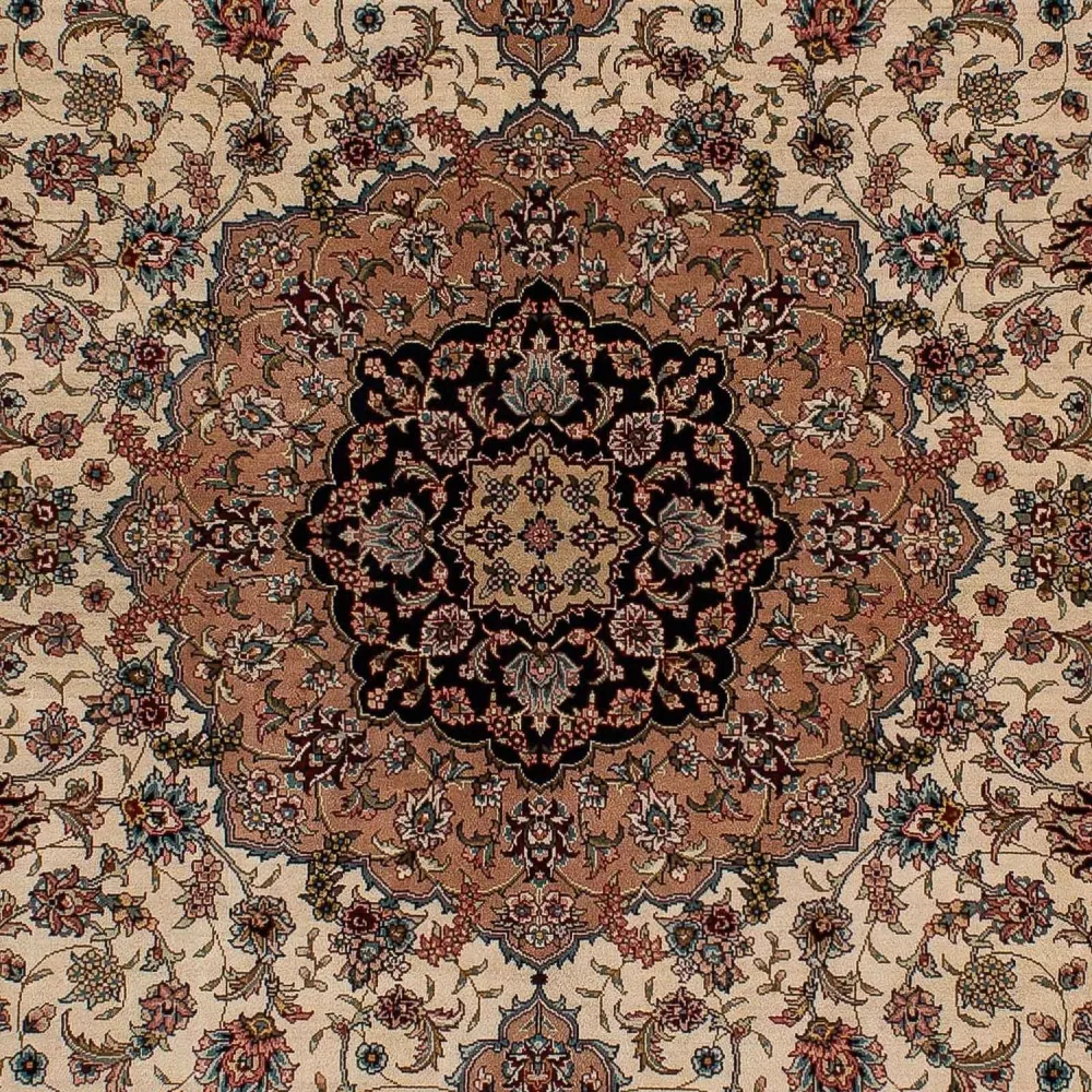 Silketeppe - Kina silke - 183 x 122 cm - mørk rød